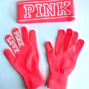 Victoria’s Secret Pink Gloves and Ear Warmers